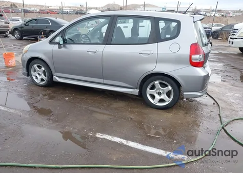 2007 Honda Fit Sport из США, поврежденный, VIN JHMGD38637S005123